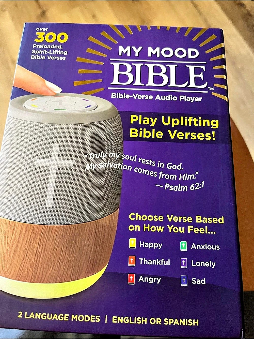 My Mood Bible-Verse Audio Player Spanish and English. New in the box.